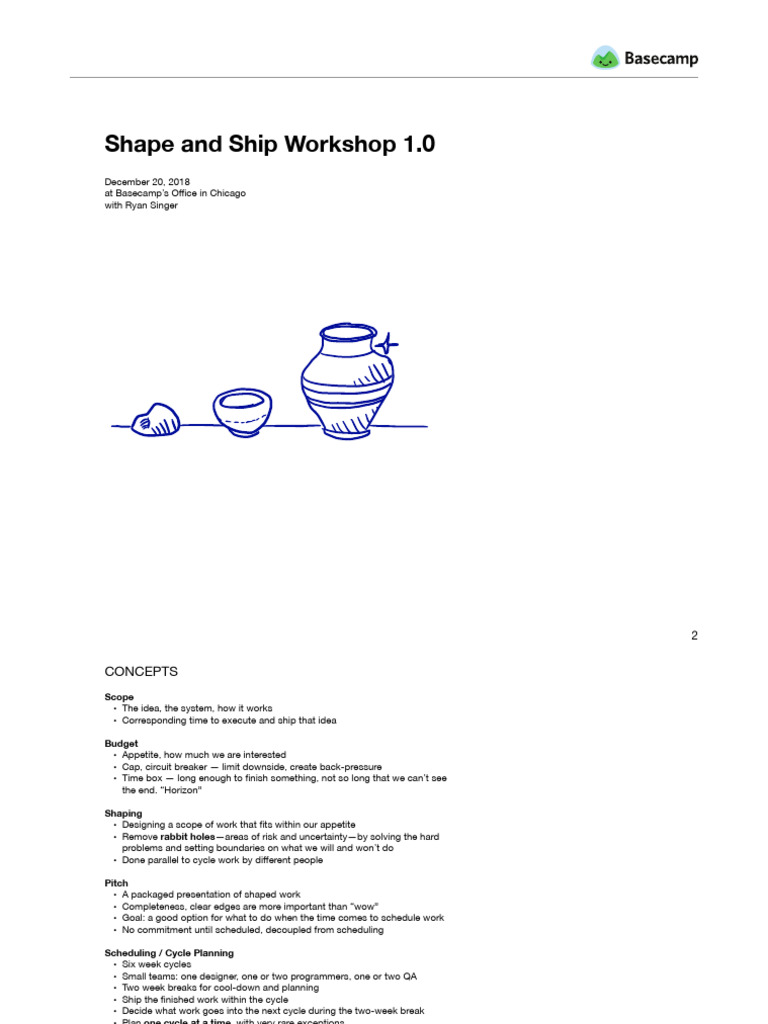 Shape & Ship Workshop Handout | PDF