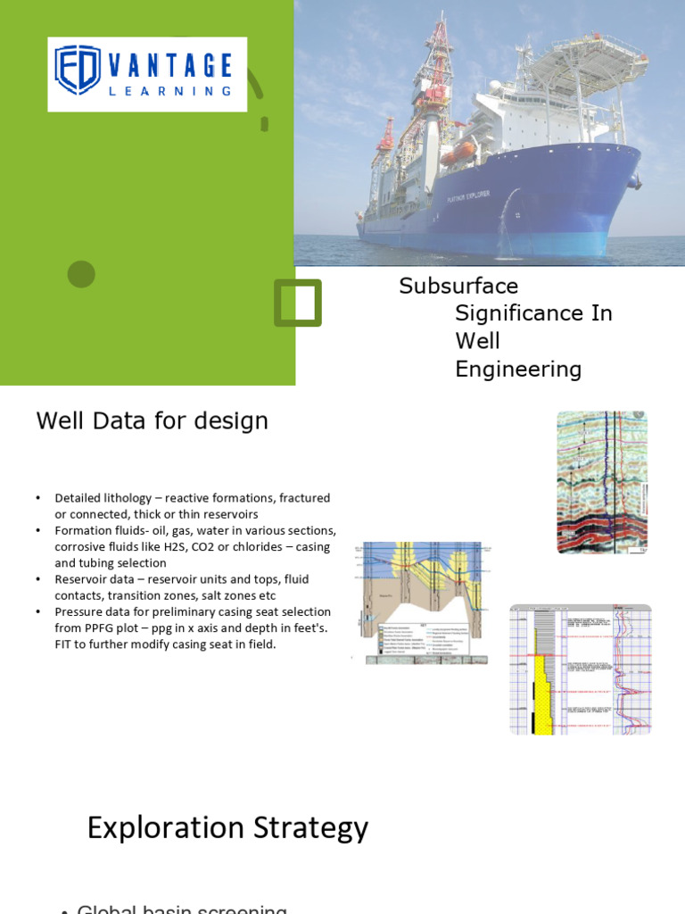 Subsurface Well Engineering | PDF | Porosity | Petroleum Reservoir