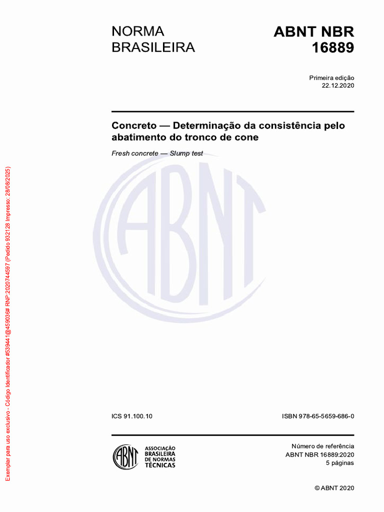 NBR 16889 Overview and Insights | PDF