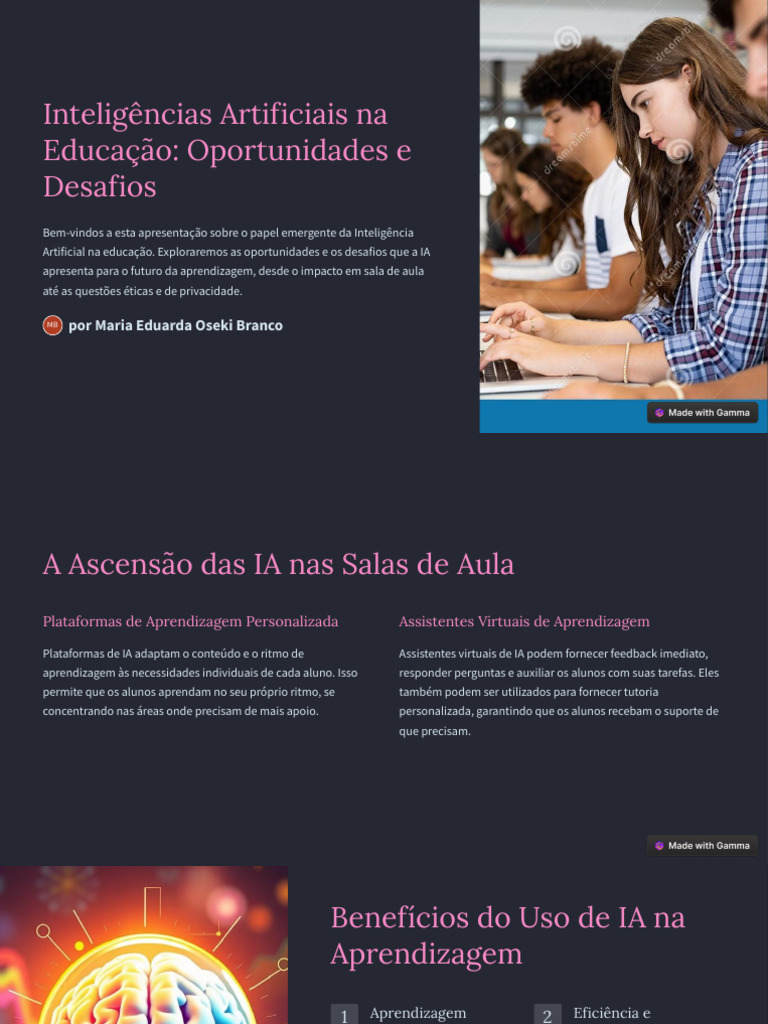 IA na Educação: Oportunidades e Desafios | PDF | Inteligência ...
