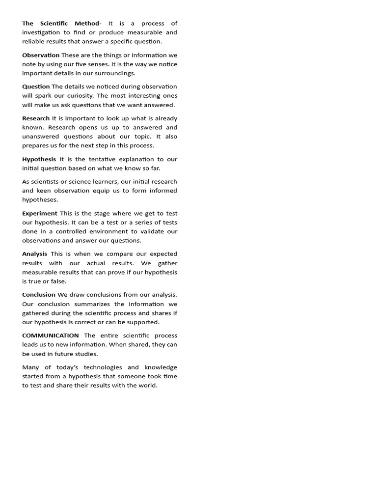 The Scientific Method Reviewer | PDF