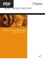 AP WorldHistoryCED Effective Fall 2011