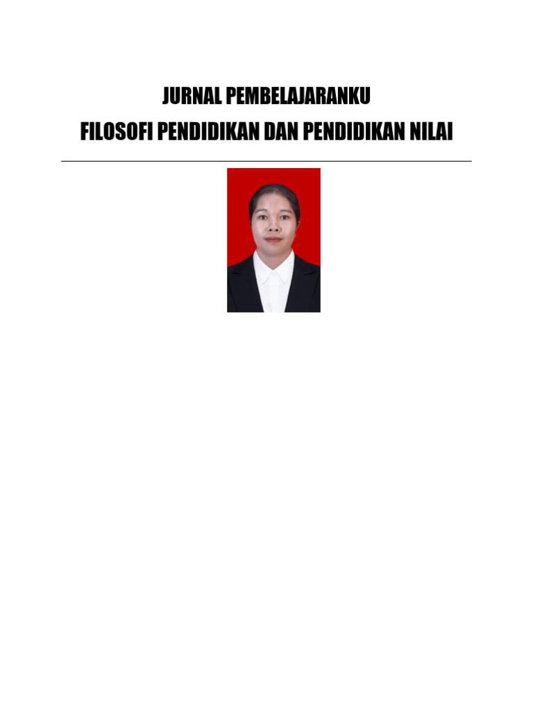 Filosofi dan Pendidikan Nilai Guru | PDF