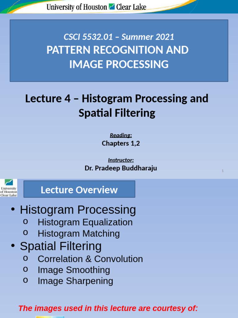 Histogram Processing and Filtering Techniques | PDF | Multidimensional ...
