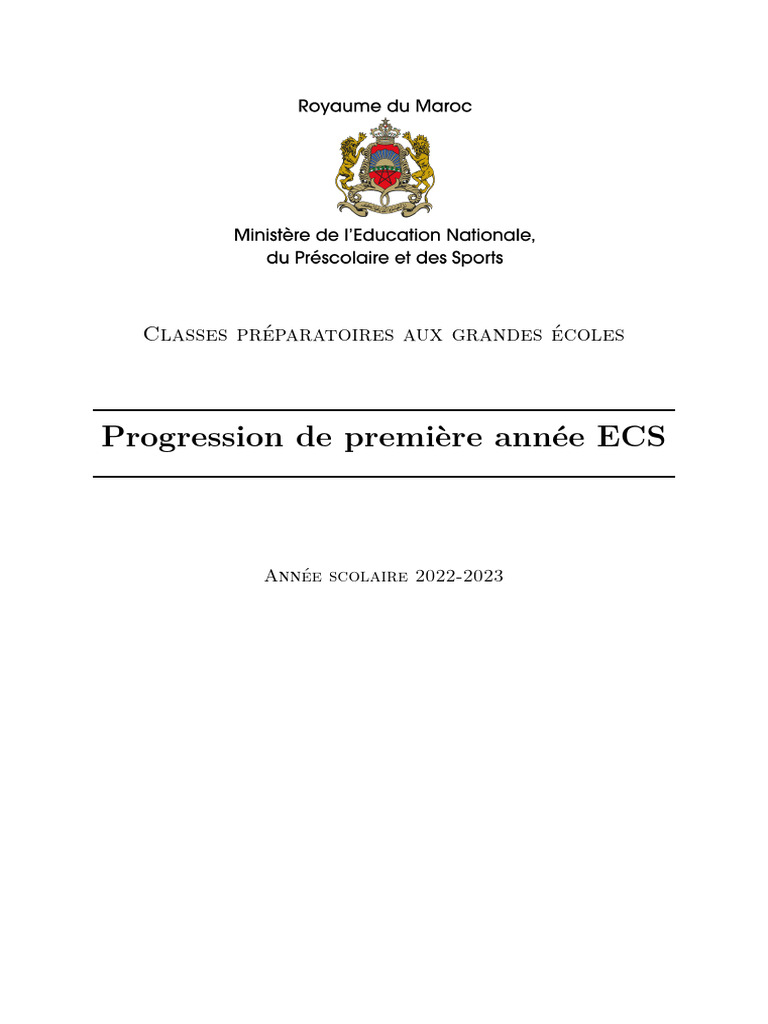 Progression Informatique Première ECS 2022 | PDF | Programmation ...