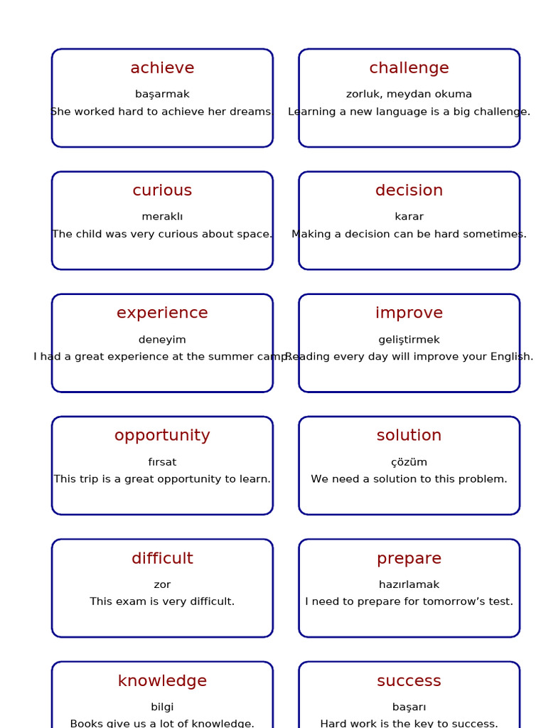 Flashcards | PDF