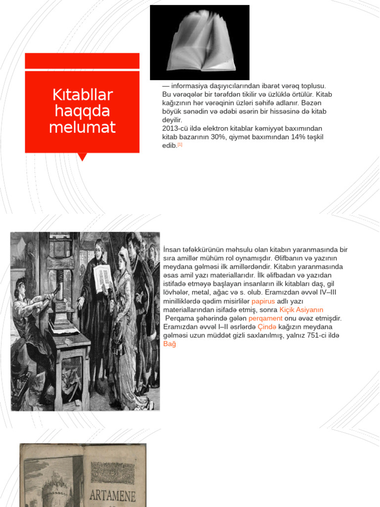 Kıtabllar Haqqda Melumat | PDF