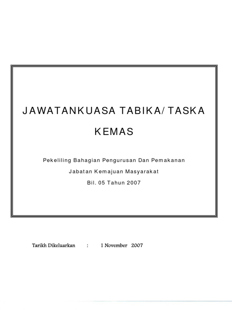 JK Tabika Taska | PDF
