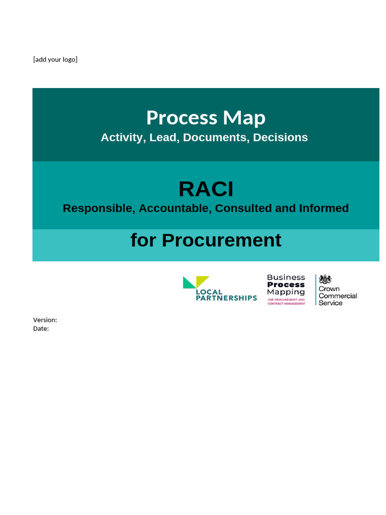 Procurement Process Map and RACI | PDF