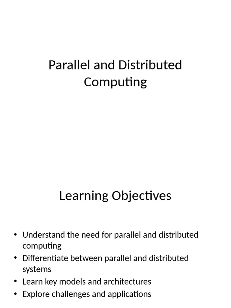 Parallel vs. Distributed Computing Explained | PDF
