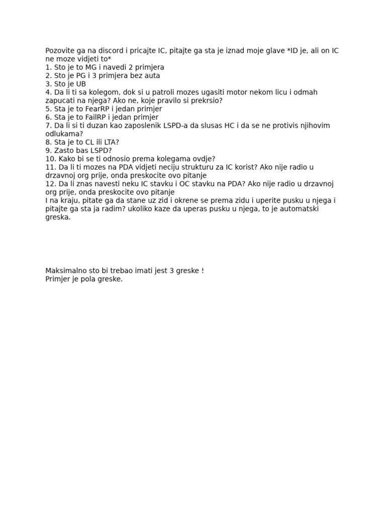 Ispitivanje 2 | PDF