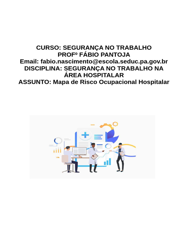 Mapa de Risco na Segurança Hospitalar | PDF | Segurança e saúde ...