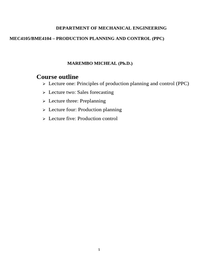 PPC Principles and Benefits Overview | PDF | Forecasting | Prediction