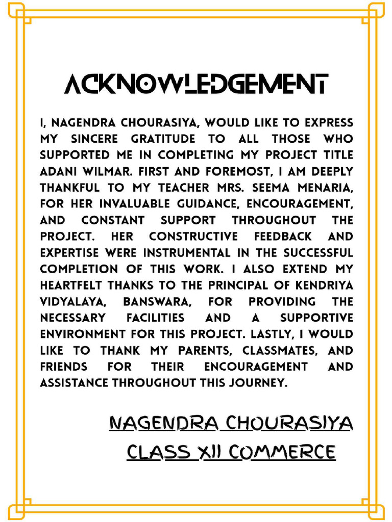 Accountancy Acknowledgment | PDF