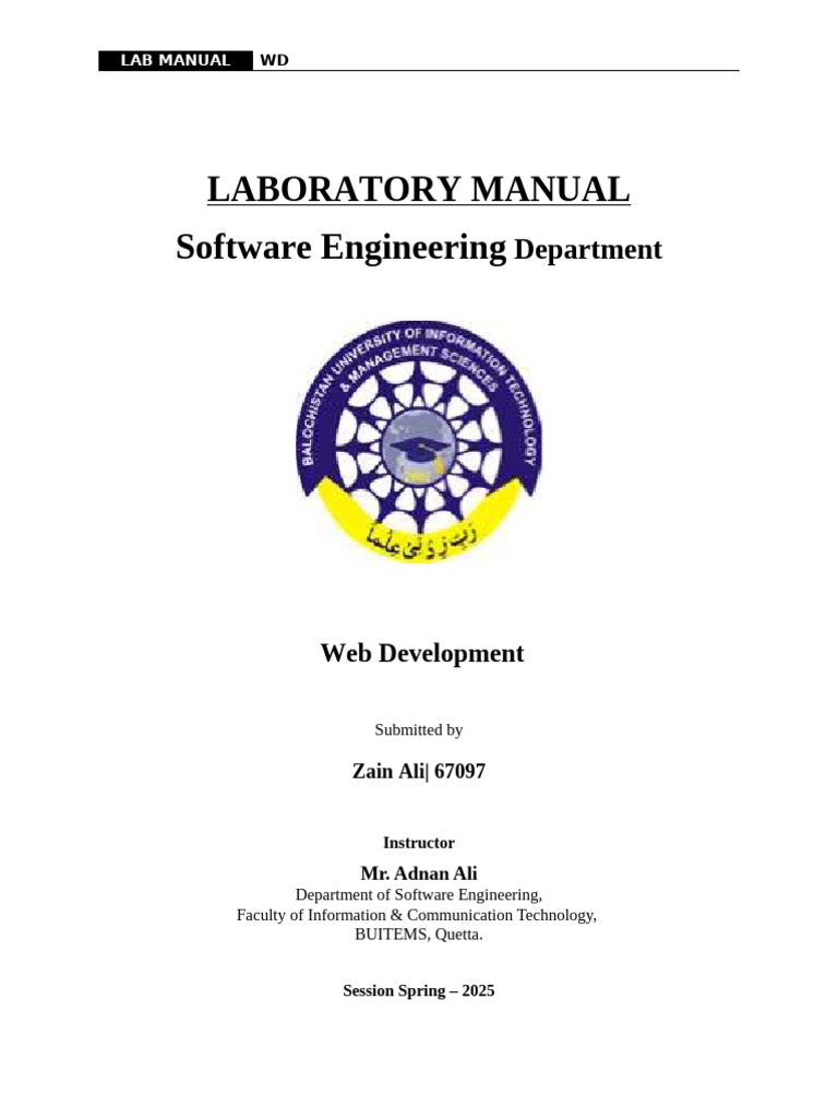 Web Development Lab Manual Overview | PDF | Hyperlink | Html Element