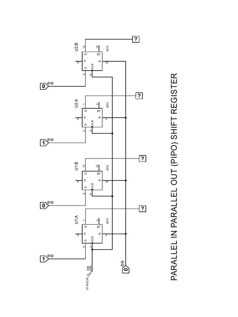 PIPO Shift Register Design Overview | PDF