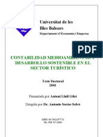 Turismo sostenible y contabilidad medioambiental