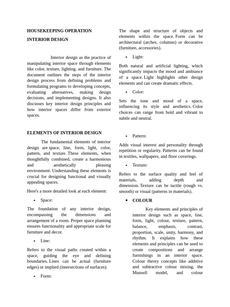 Interior Design Elements and Principles | PDF | Interior Design | Ikebana