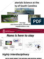Nano & Materials Science at The University of South Carolina