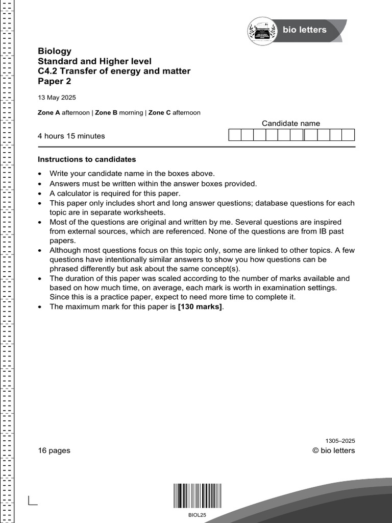 c4.2 Paper 2 | PDF