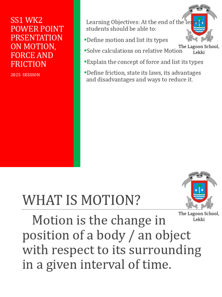 Motion, Force, and Friction Overview | PDF | Friction | Force