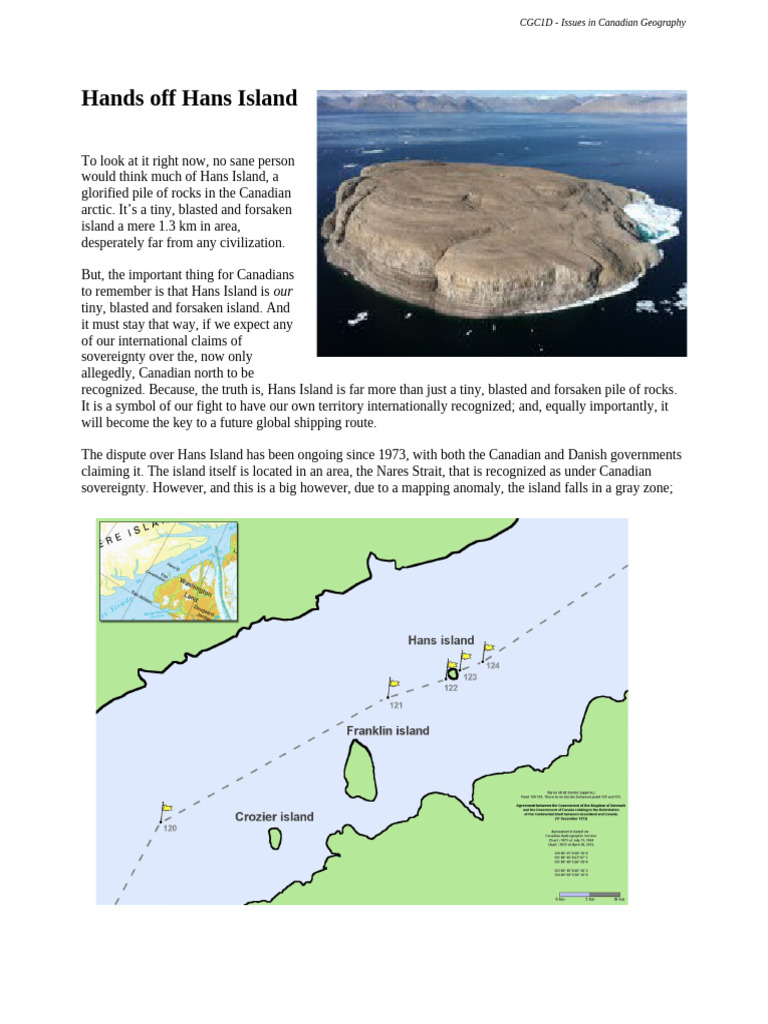 Hans Island: A Sovereignty Dispute | PDF | International Relations ...