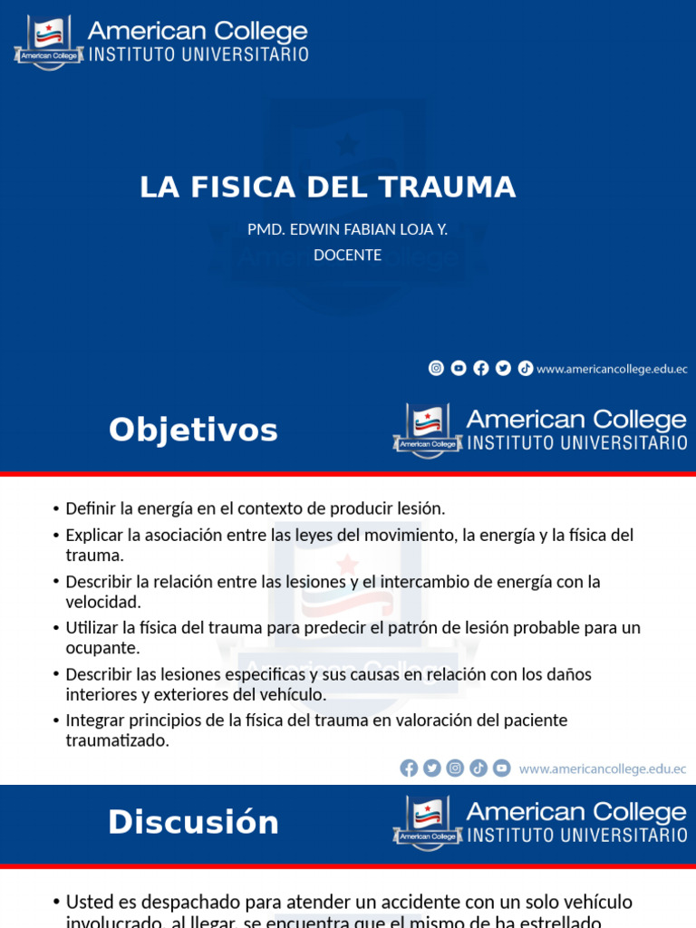 Física del Trauma en Accidentes Vehiculares | PDF