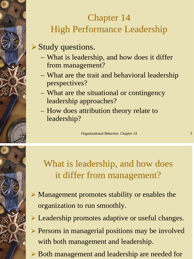 High Performance Leadership Insights | PDF | Leadership ...