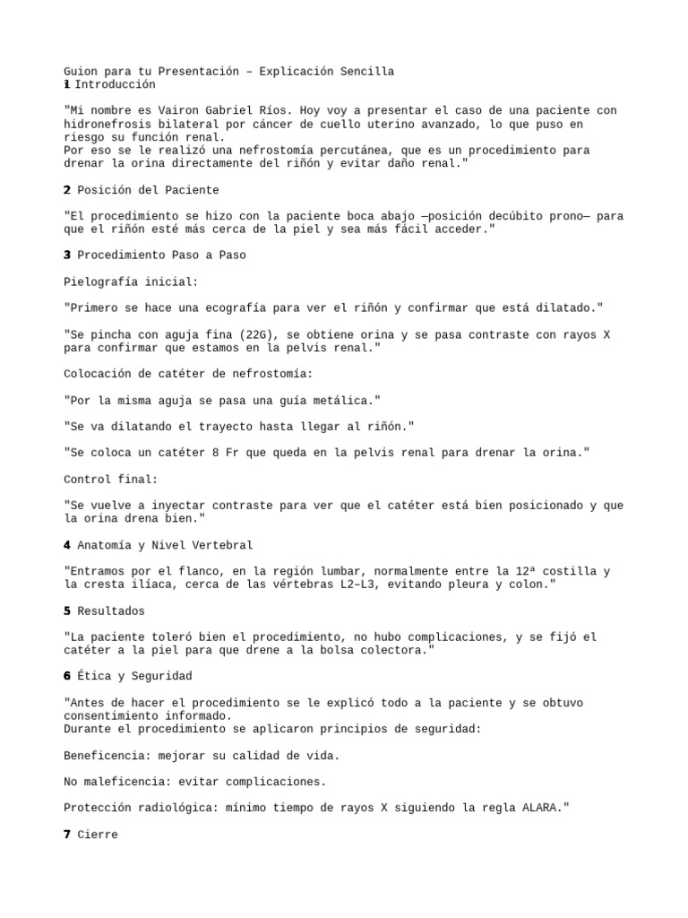 Guion para Tu Presentación - Explic | PDF