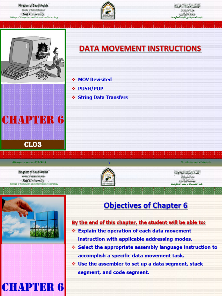 Data Movement Instructions in Microprocessors | PDF | String (Computer ...