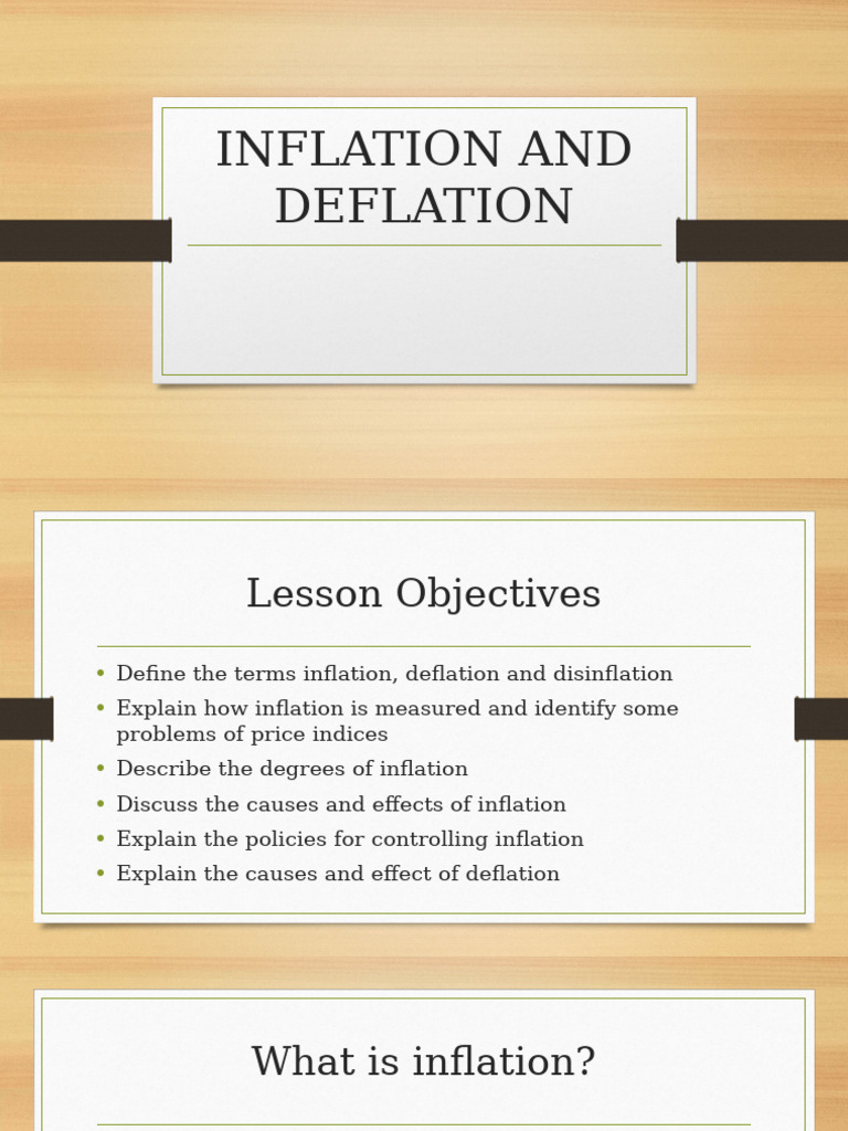 Understanding Inflation and Deflation | PDF | Cost Of Living | Inflation