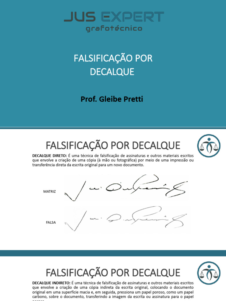 Falsificação por Decalque: Técnicas | PDF