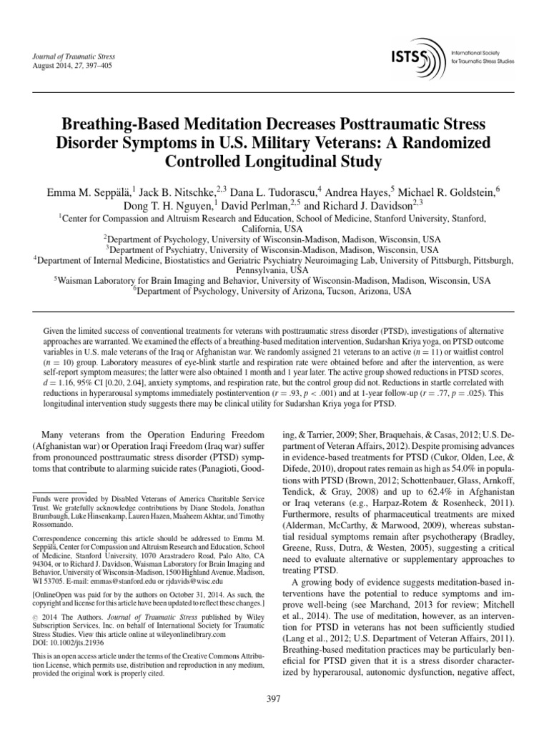 Journal of Traumatic Stress - 2014 - Seppälä - Breathing Based ...