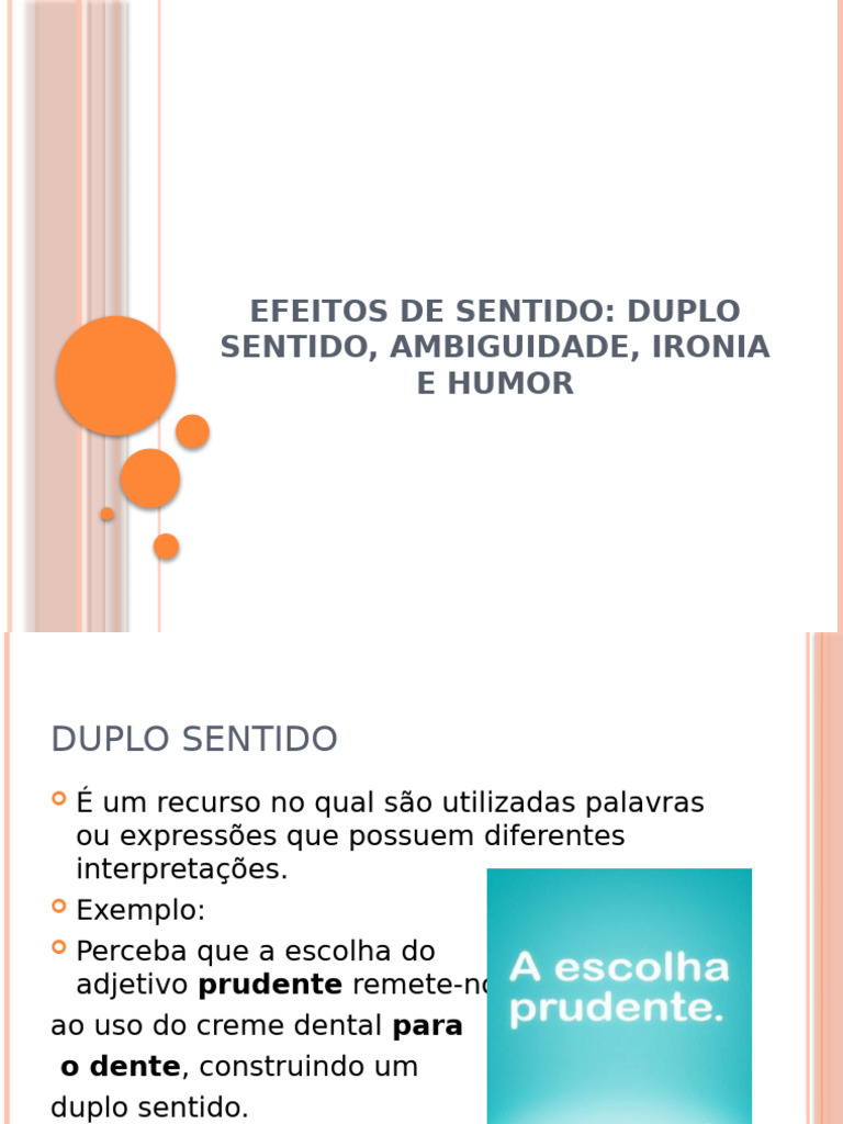 Slides - Efeitos de Sentido | PDF