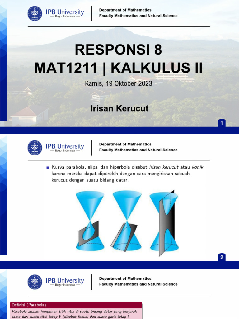 Kalkulus II: Persamaan dan Contoh Soal | PDF | Mathematics