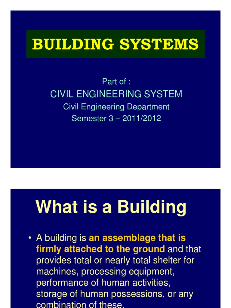 Intro To Building System | PDF | Computers