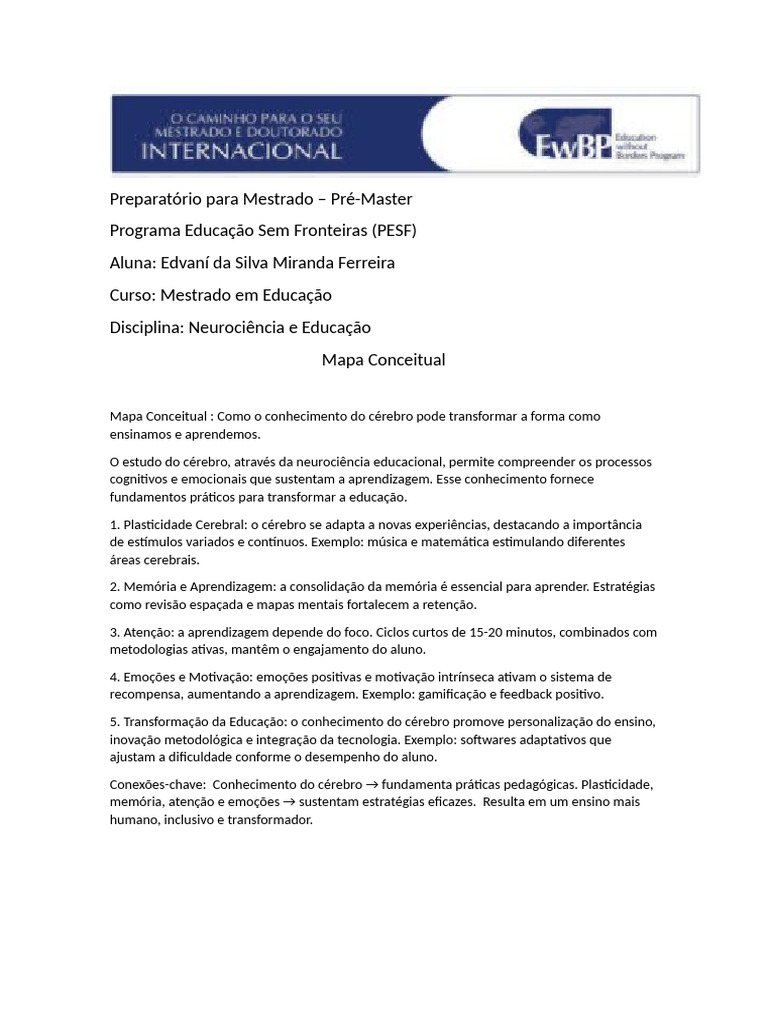 Neurociência na Educação: Transformando Aprendizagem | PDF
