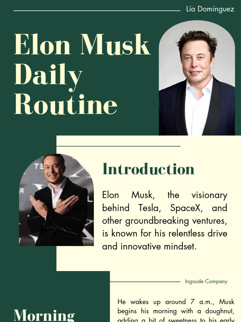 Elon Musk's Daily Routine Insights | PDF