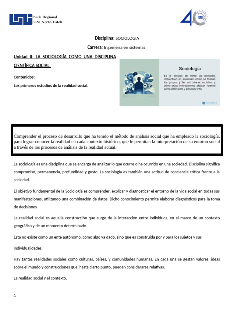 Introducción a la Sociología y Realidad Social | PDF | Emile Durkheim ...