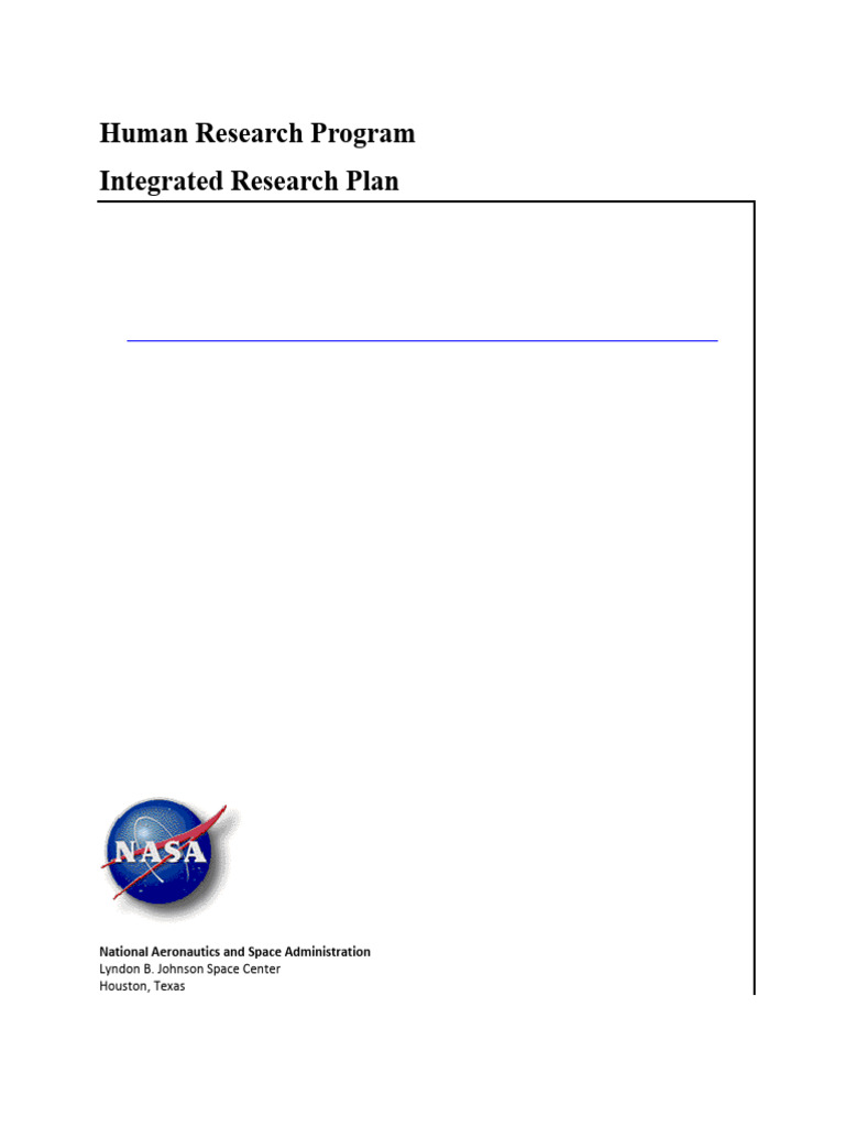 Human Research Program Integrated Plan | PDF | International Space ...