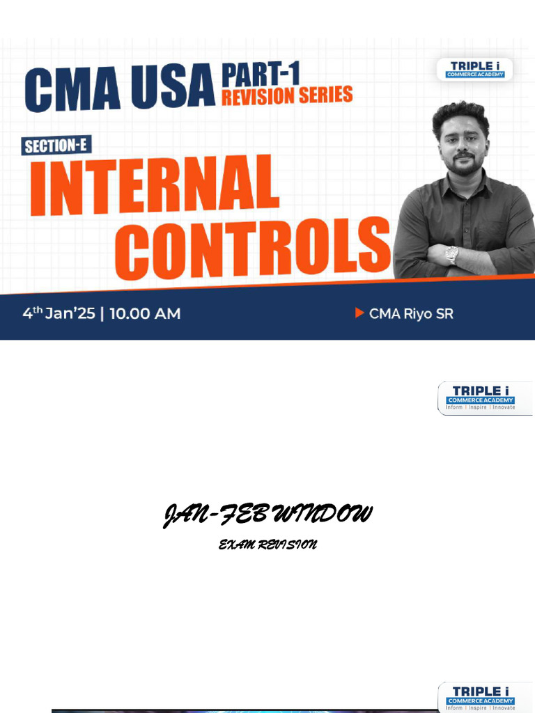 Internal Control Framework Overview | PDF | Internal Control | Computer ...