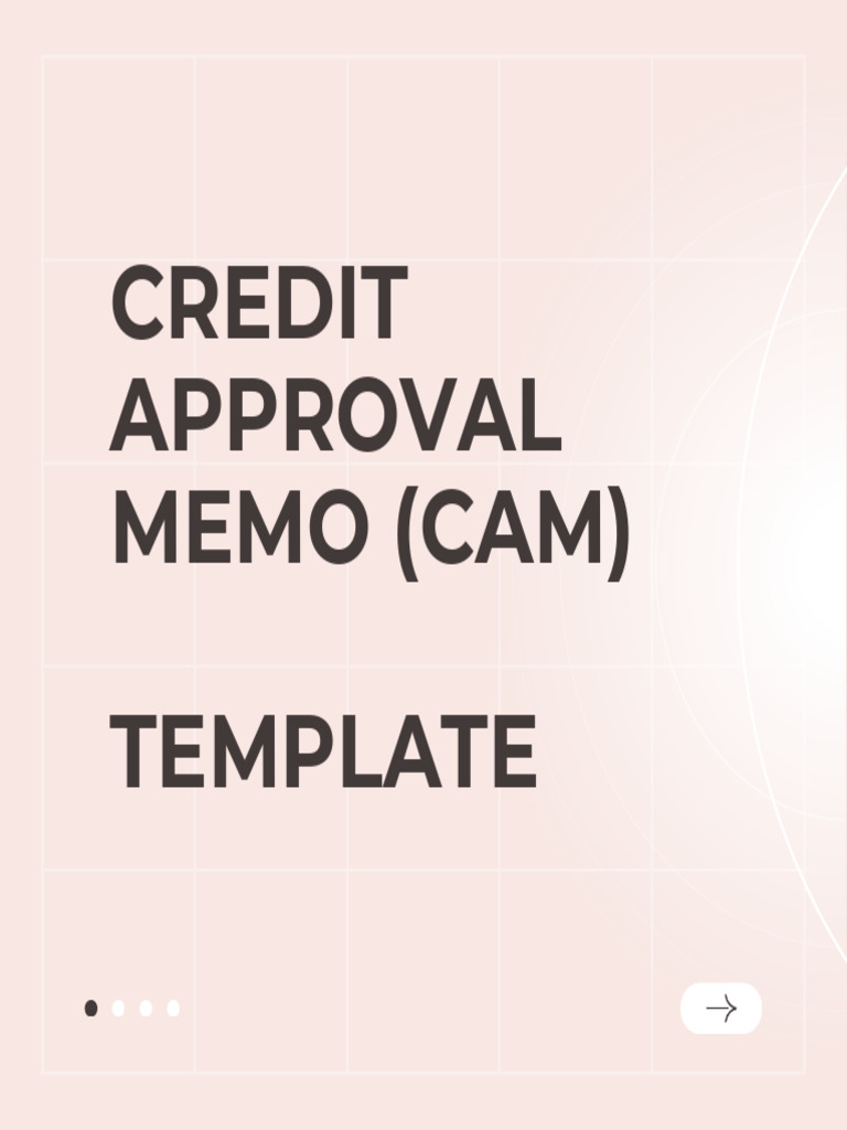 Credit Approval Memo Template Guide | PDF | Debt | Factoring (Finance)
