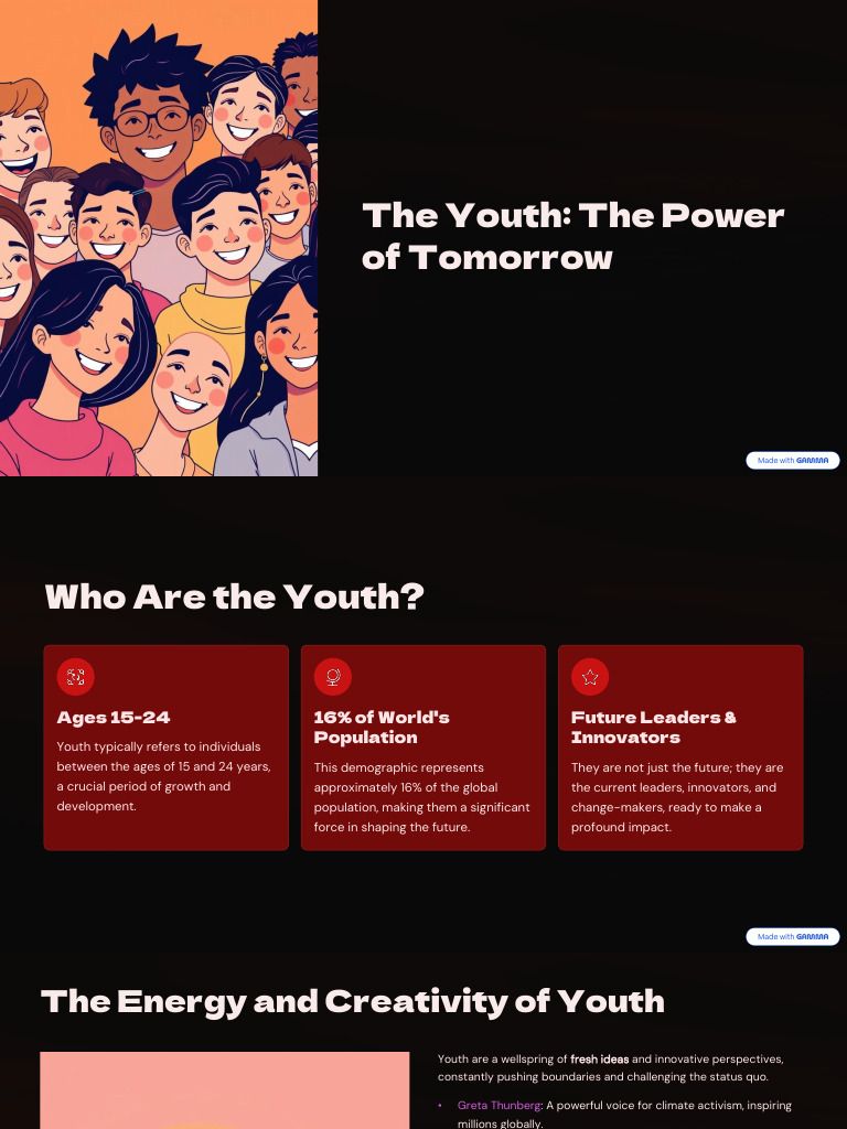 The Youth The Power of Tomorrow | PDF | Economies