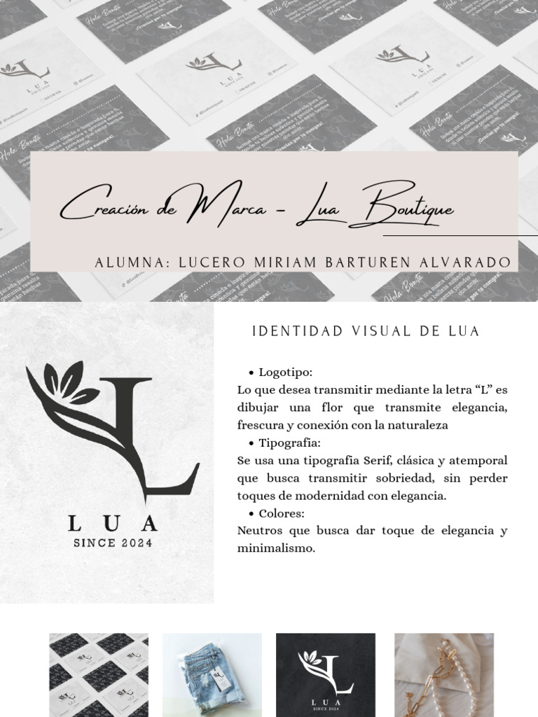 Identidad Visual de Lua Boutique | PDF