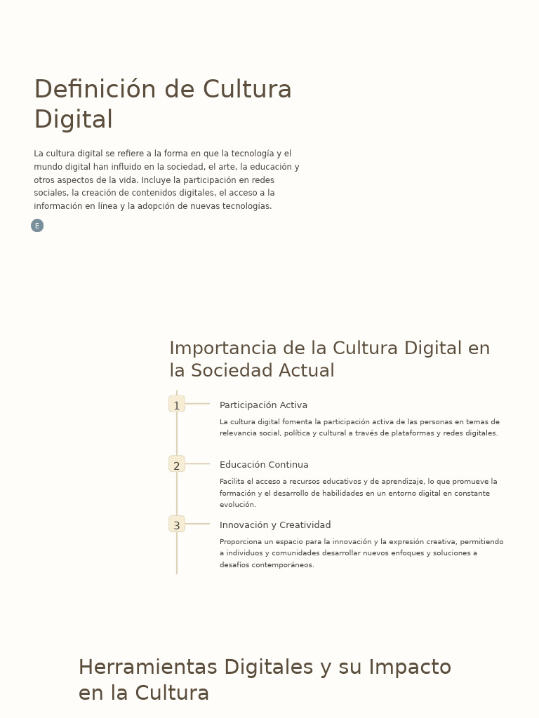 Importancia de la Cultura Digital Actual | PDF | Sociedad | Tecnología ...