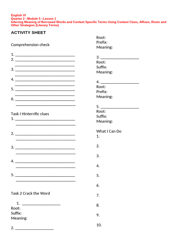English Answer Sheet Week 5 | PDF | Chess Theory | Chess