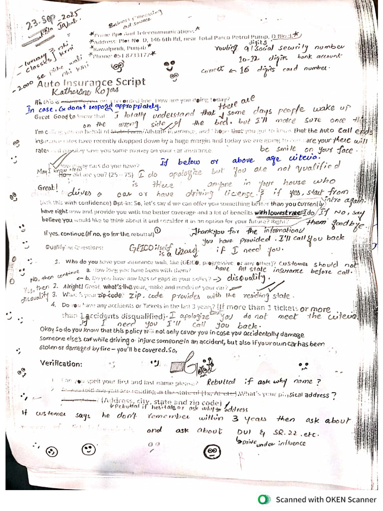 Prime BPO Script | PDF