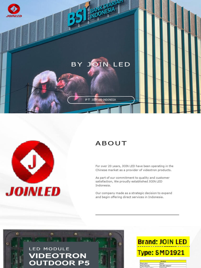 Proposal Videotron PT Join Led Indonesia | PDF