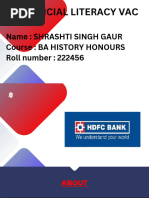 HDFC Bank Products and Services Overview | PDF