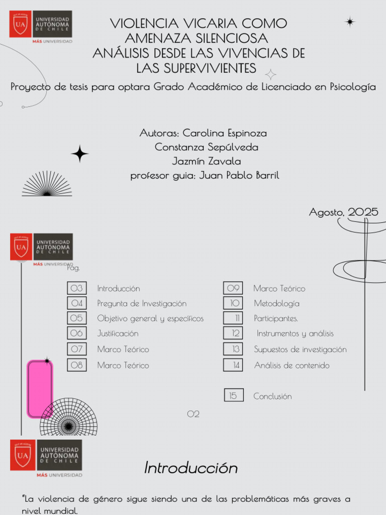 Presentación Defensa de La Tesis Moderna Gris | PDF